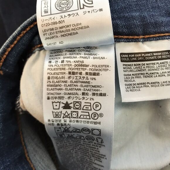 Levi's Jeans‎ 29 Slimming Boot Cut Denim Med Wash Blue Womens Stretch Mid Rise - Picture 9 of 9